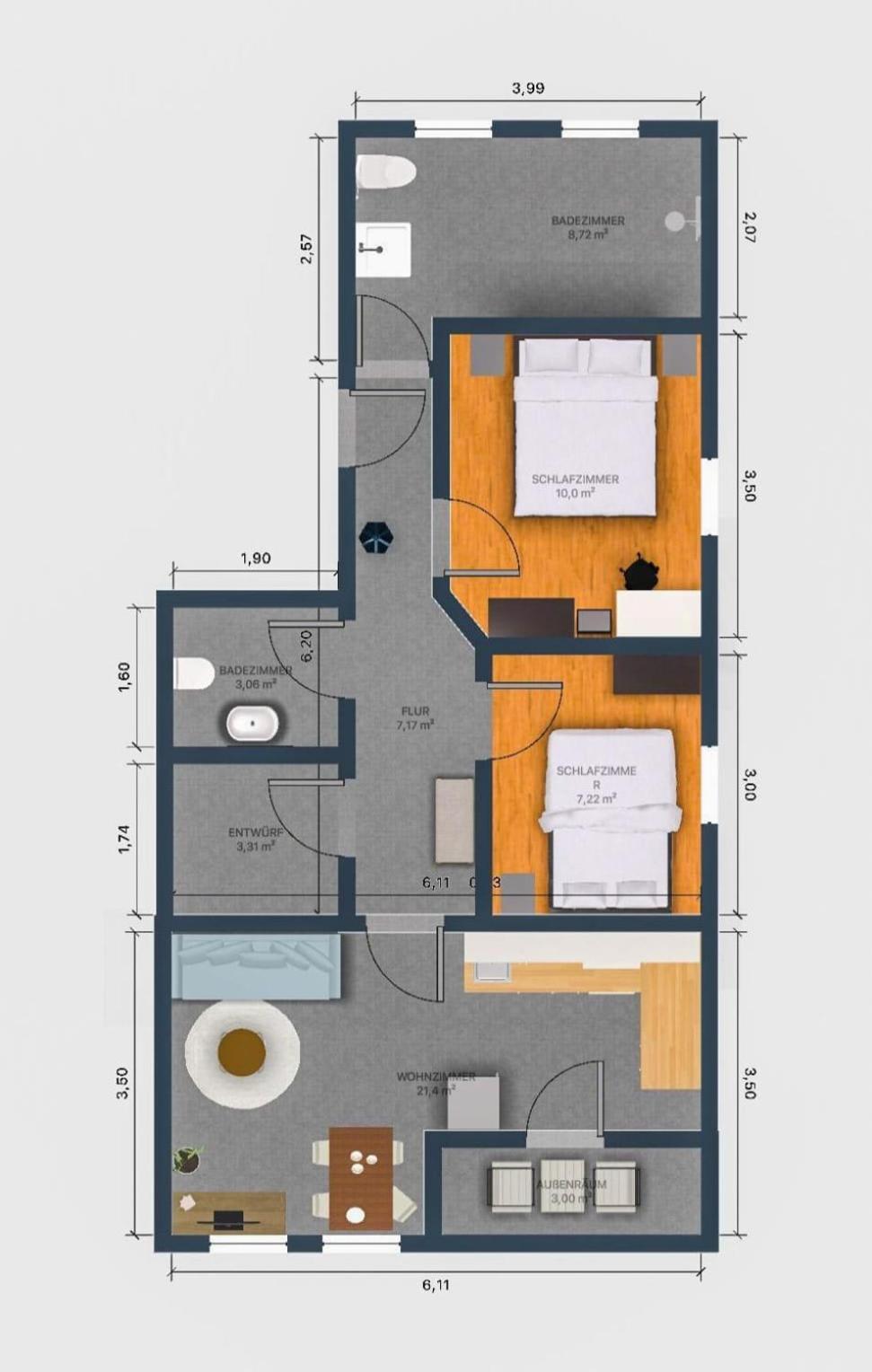 Exklusive Ferienwohnung In Lingen Holthausen 2Zim, 2Badez,Kueche,Balkon,Waschmaschine Ngoại thất bức ảnh